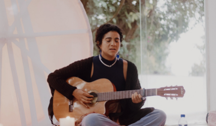 Gravação da música "O Amor é Medicina"