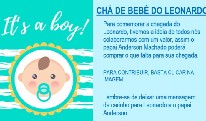 Chá de bebê do Leonardo.