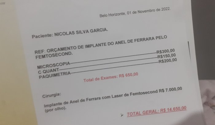 Ajuda para  Nicolas  para o tratamento de (CERATOCONE)
