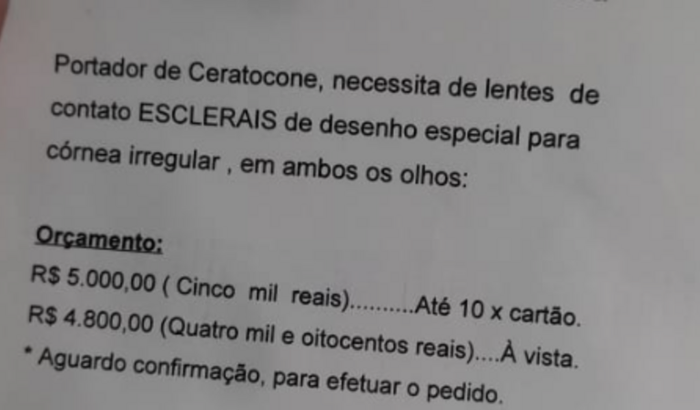 Lentes Especiais - Ceratocone