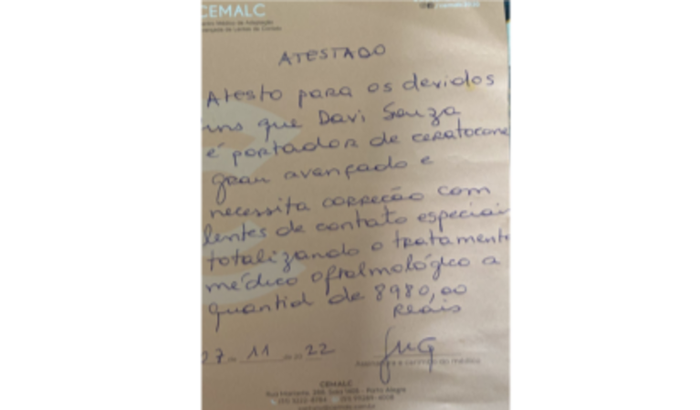 Ceratocone - lentes especiais