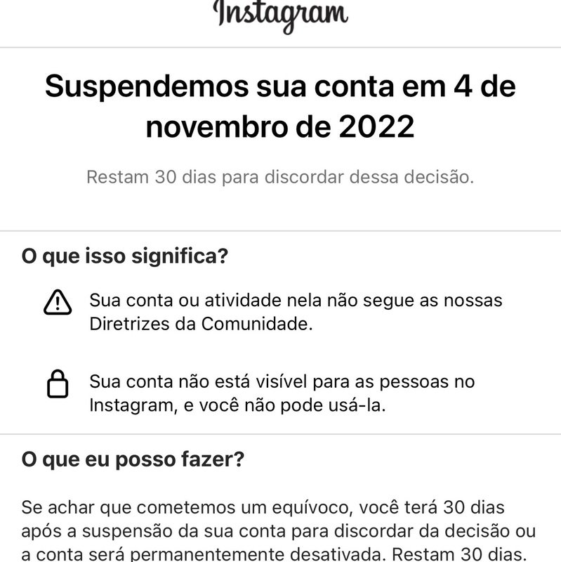 imagem da vaquinha BLOQUEIO NO INSTAGRAM