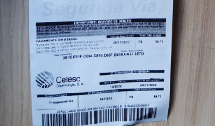 Pagamento das faturas de energia
