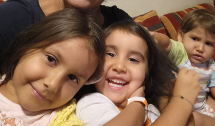 Meus 3 netos/Mãe aos 60