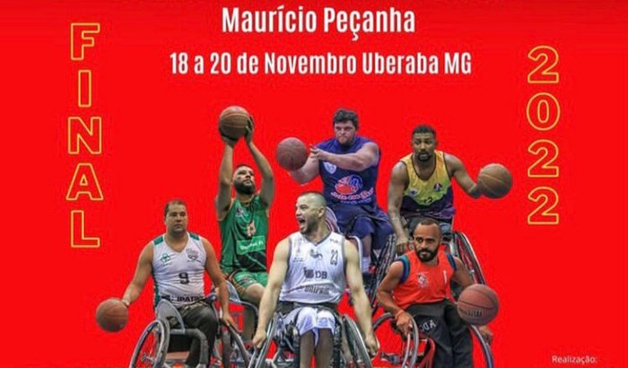 Basquete de cadeira de rodas transporte para jogar a final campeonato.