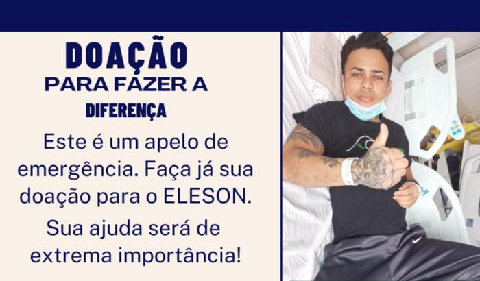 ELESON PRECISA DA SUA AJUDA! 