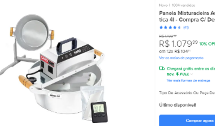 Campanha de Natal: Ajuda para comprar uma Panela de mexer doces