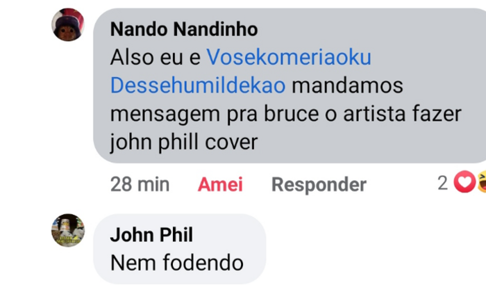 Cover do John Phil pelo Bruce o Artista