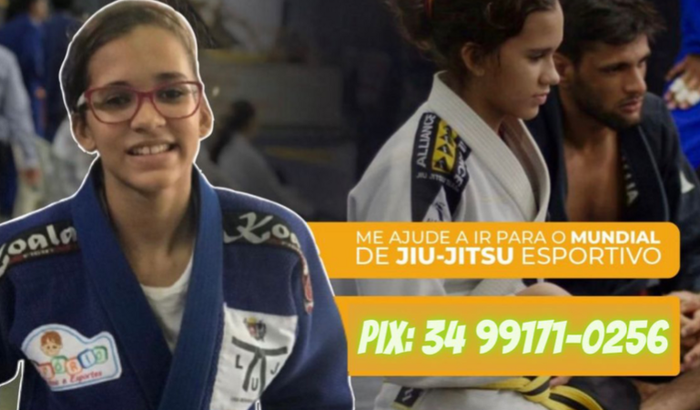 Arrecadar dinheiro para minha filha participar do campeonato mundial de Jiu Jitsu Esportivo em SP