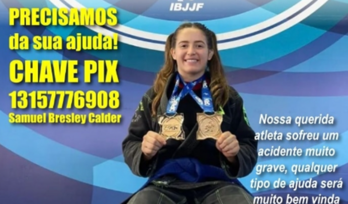 JIU-JITSU HELP JUANA - AJUDE A ATLETA VOLTAR A ANDAR.