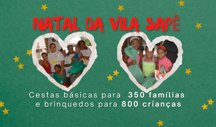 Natal para as 350 Famílias da Vila Sapê