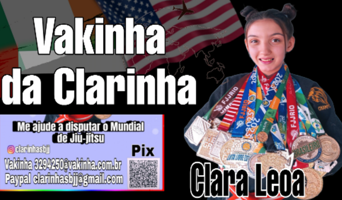 Ajude a Clarinha a disputar campeonatos internacionais 