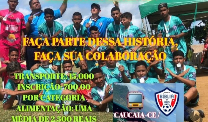 AJUDA PRO PROJETO SOCIAL FAZER UMA VIAGEM, CAUCAIA-CE /NATUBA-PR 