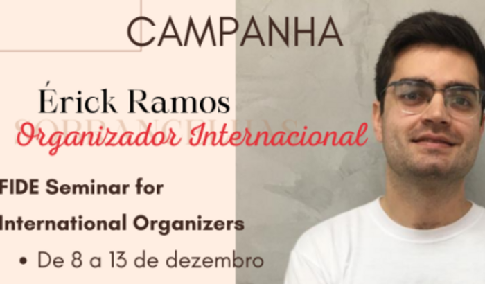 Érick no Curso de Organizador Internacional FIDE