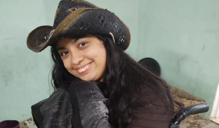 Uma cadeira de rodas