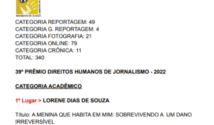 Viagem ao RS para receber Prêmio MJDH-OAB/RS (até 09.12.22)