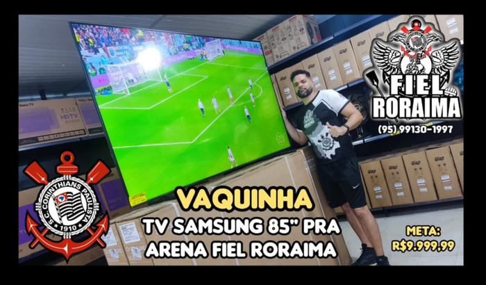 Compra da TV 85" pra ARENA FIEL RORAIMA