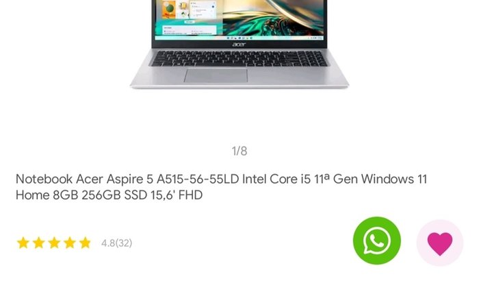 Notebook para poder trabalhar 