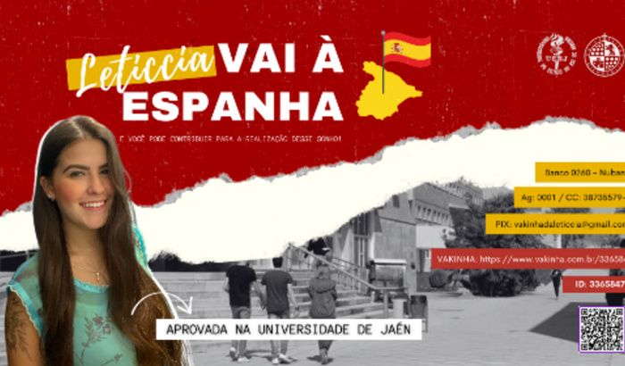 Ajude Leticcia a estudar na Espanha!