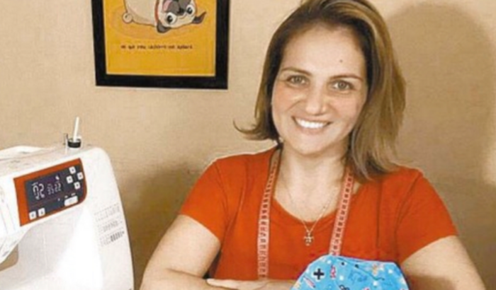 Máquina de costura para trabalho