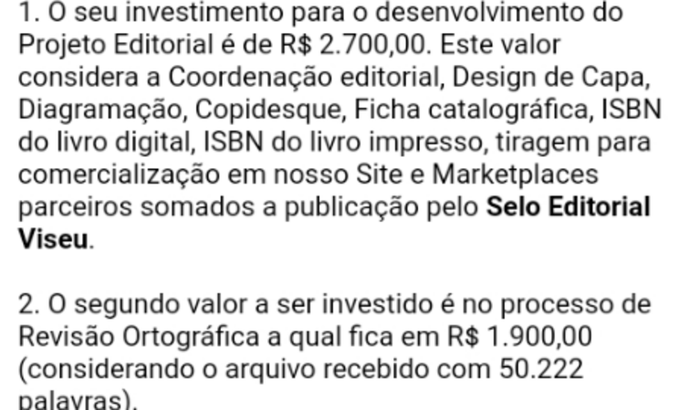 investimento para meu livro físico 