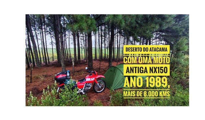 Expedição Atacama de Nx150 ano 1989  , 8.000 km