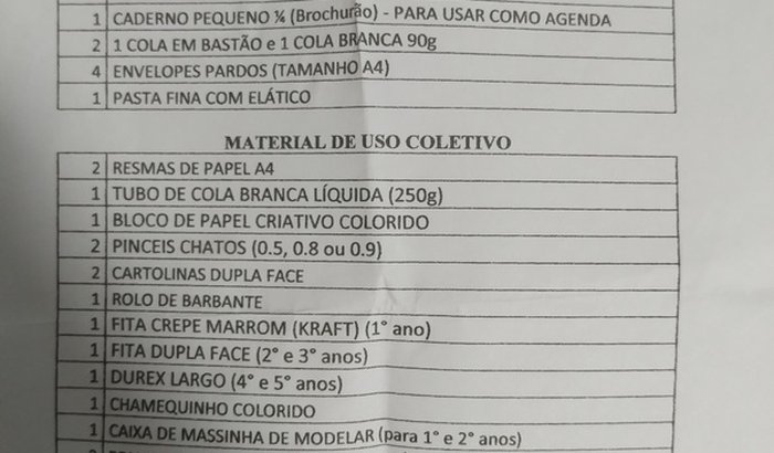 Material escolar 