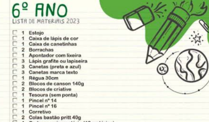 Comprar o material escolar do meu filho