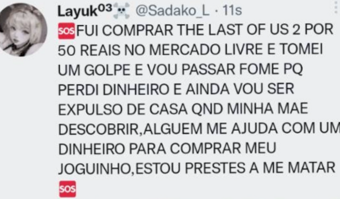 levei um golpe,e preciso comprar meu jogo:the last of us 2