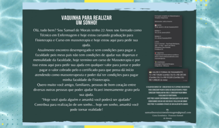 Seja uma pessoa solidária.