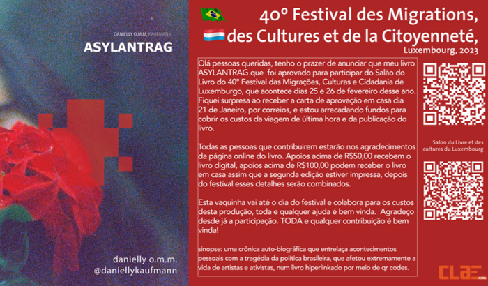 Livro no 40º Festival de Cultura e Cidadania de Luxemburgo