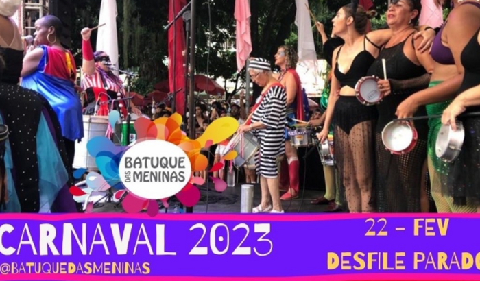 Batuque das meninas no carnaval 2023