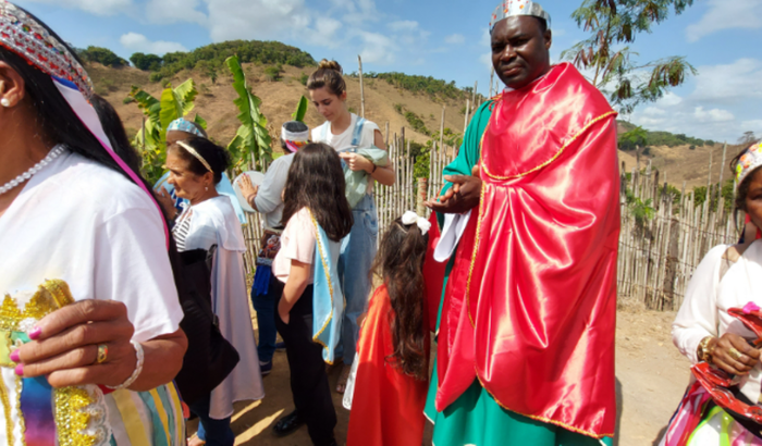 Festa de S. Joaquim, 30 /07/2023 /Bocaina. Reis: Pe. Isaac Michel, D. Lia, Raquel, Marly, Neide, Fernanda,  Elisandra