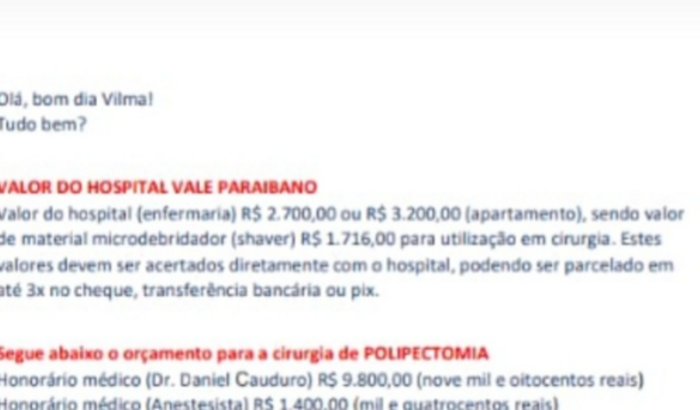 Ajuda para cirurgia 