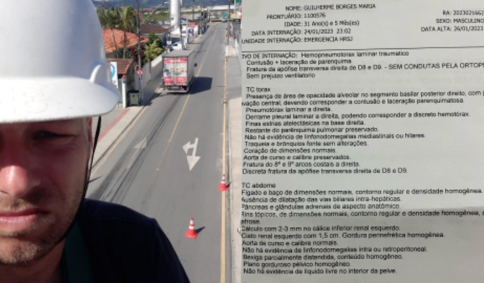 Ajuda para Guilherme, duas costelas fraturadas 
