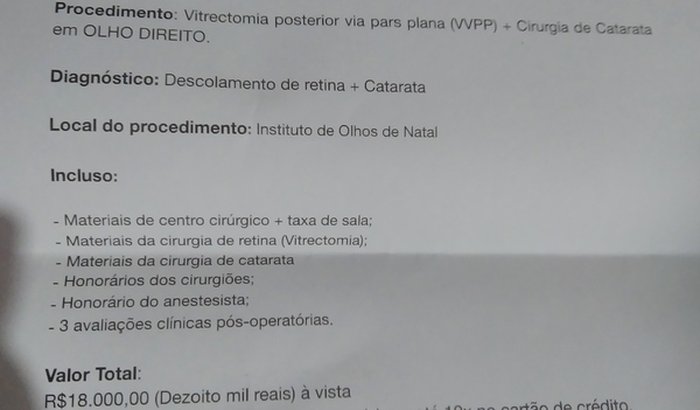 Ajuda para  karlla priscilla , cirurgia nos olhos.pix (84)99843-3096