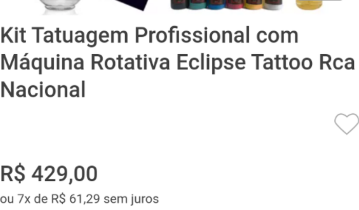 Ajude a comprar minha maquininha de tatuagem