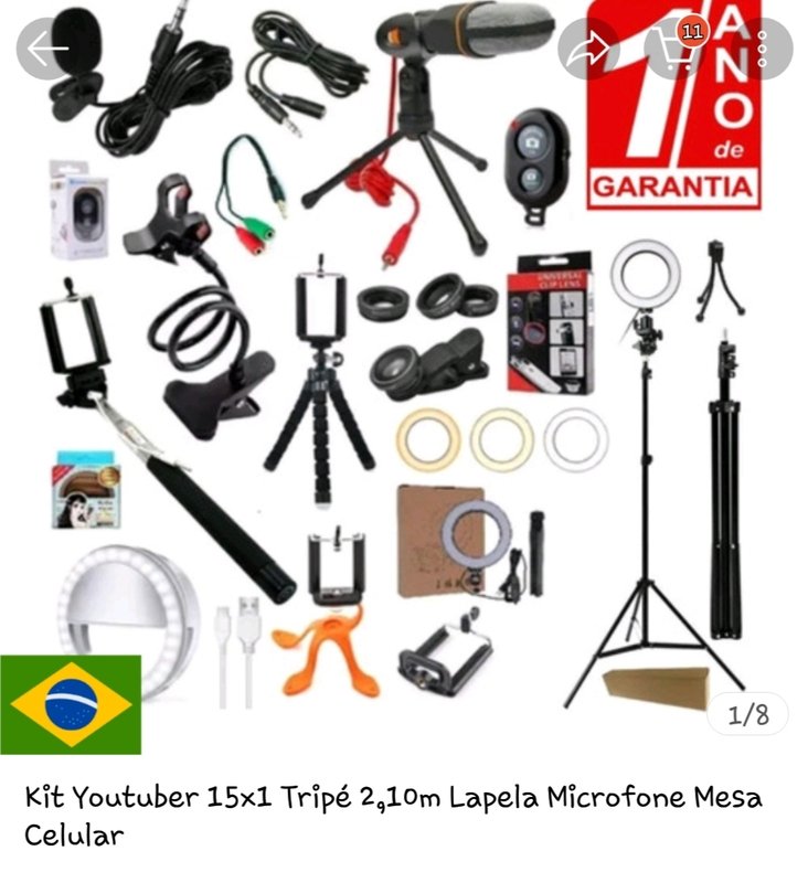 Ajudem nós realizar o sonho de comprar esse kit YouTube