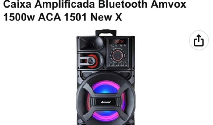 Caixa de Som “Projeto vem treinar com a gente”