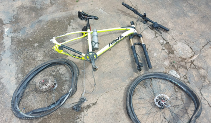 Bike do Gilberto Maciel deu Perca Total