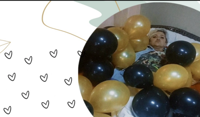 Ajudando a Tia Romy.