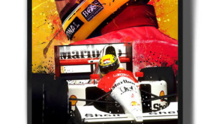 Bandeira Ayrton senna