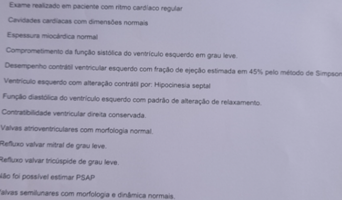 Infarto leve ,coração crescido, bpm fracos e outros problemas