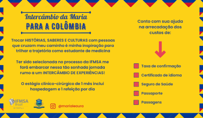 Intercâmbio da Maria - para a Colômbia