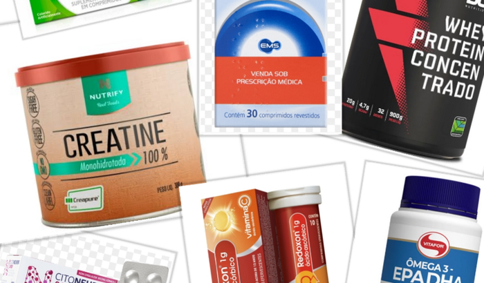 Ajuda para comprar vitaminas e suplementos