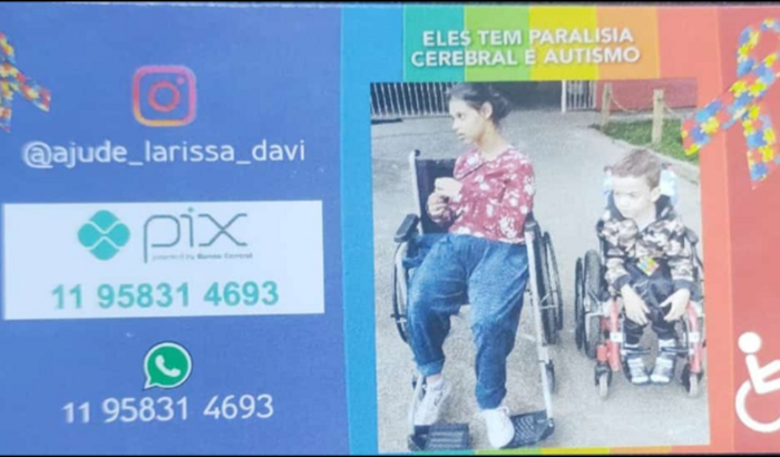 Ajude Larissa e Davi
