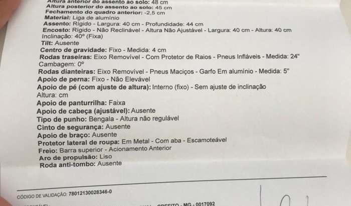 Ajuda para Cadeira de Rodas Específica