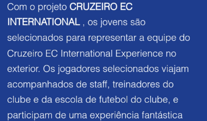 me ajuda a realizar meu sonho de ser jogador