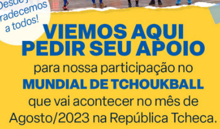 Ajuda para o Mundial de Tchoukball