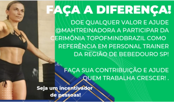 @mahtreinadora no evento topofmindbrazil